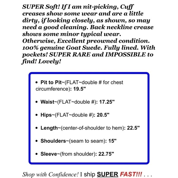 Eileen Fisher Womens Sz S Brown 100% ITALIAN GOAT Suede Leather Blazer Jacket - Picture 2 of 9